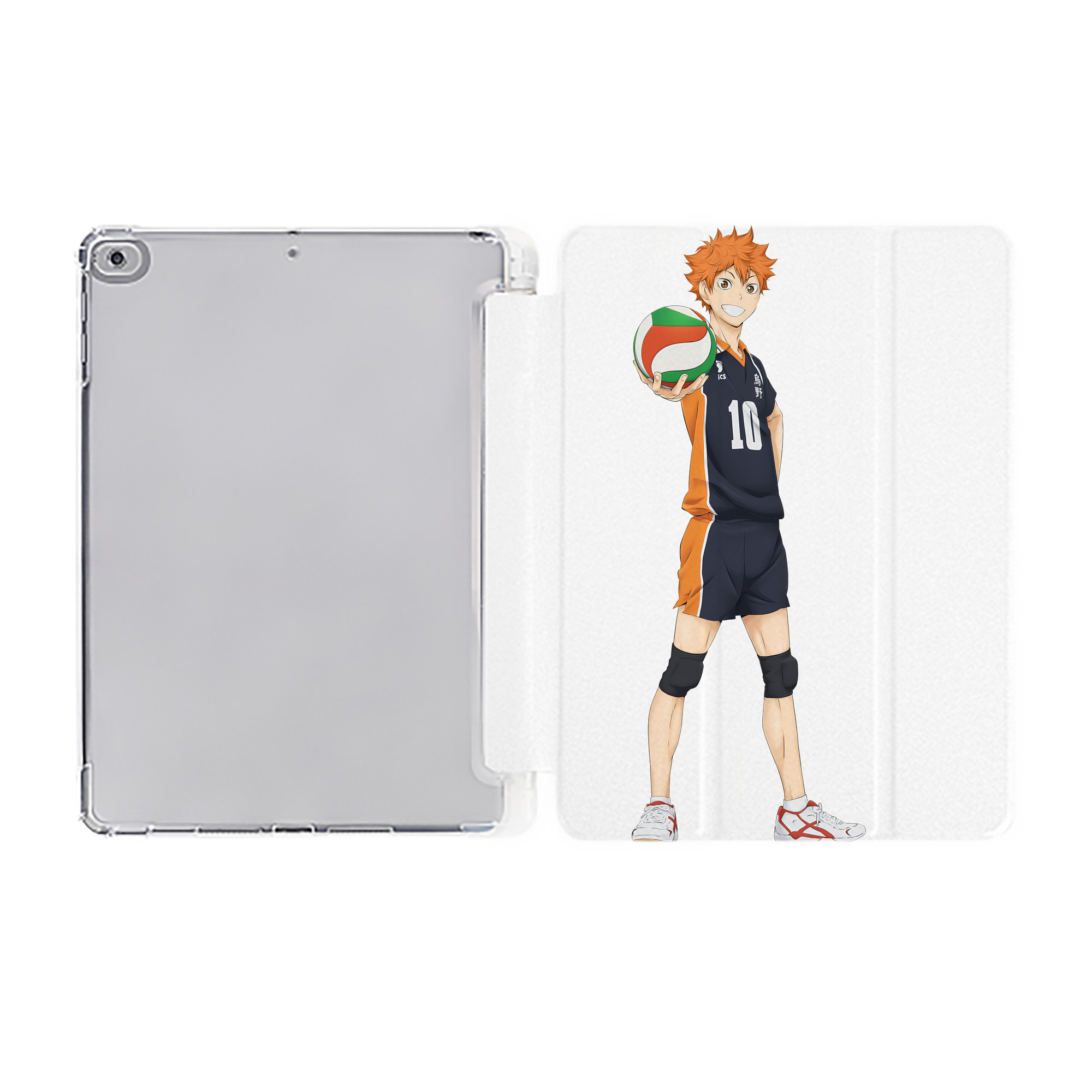 （画像用） ハイキュー!! Haikyu!! IPad ケース ペン収納付き 三つ折りスタンド PUレザー×シリコン 対応機種9.5/10.5/10.9インチ